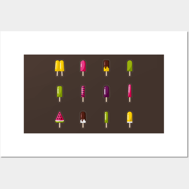 Popsicle Wall Art by runlenarun